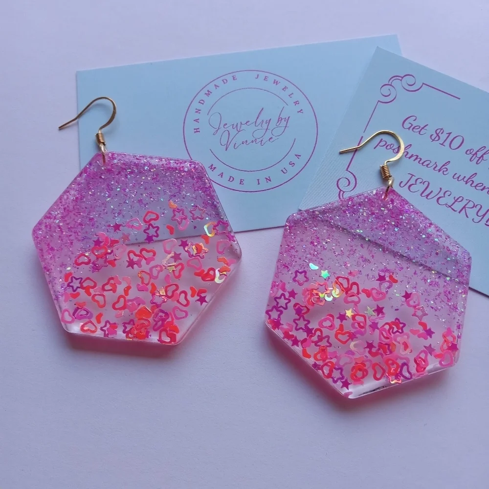 Hand Crafted Barbie's Dreams Collection Earrings